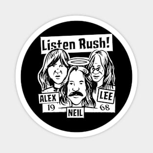 Rush Band merch cartoon style Magnet